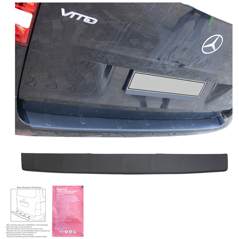 Achterbumper beschermlijst  Mercedes Vito W447 2014- - Matzwart