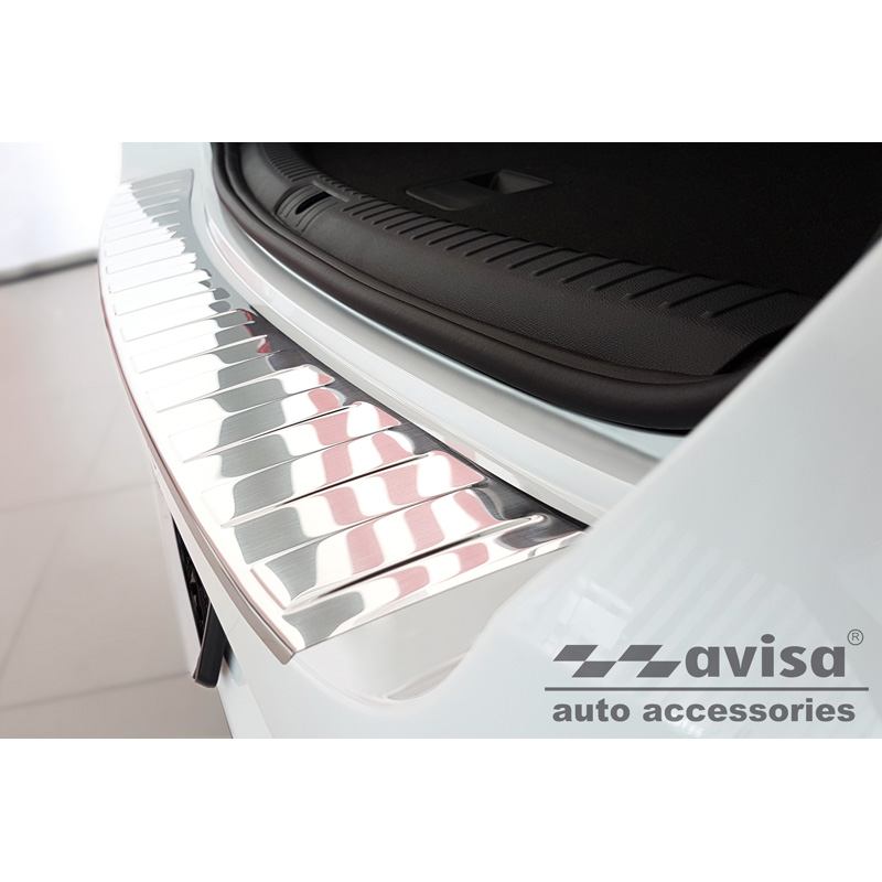 RVS Achterbumperprotector  Seat Leon IV ST Sportstourer incl. FR & Cupra Leon Sportstourer 2020-2024 & FL 2024- 'Ribs'
