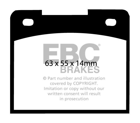 EBC Brakes LOTUS Seven 1.5 62-68 Remblokken voorzijde