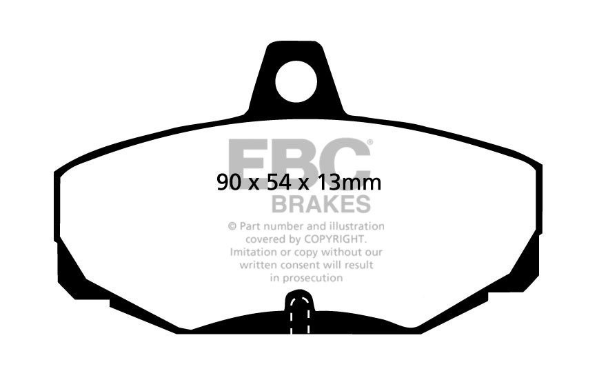 EBC Brakes FORD Granada 2.9 87-92 Remblokken achterzijde greenst