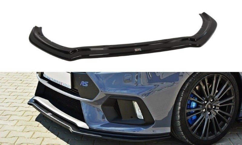 Voorspoiler Ford Focus RS Mk3 V.4 Glanzend Zwart
