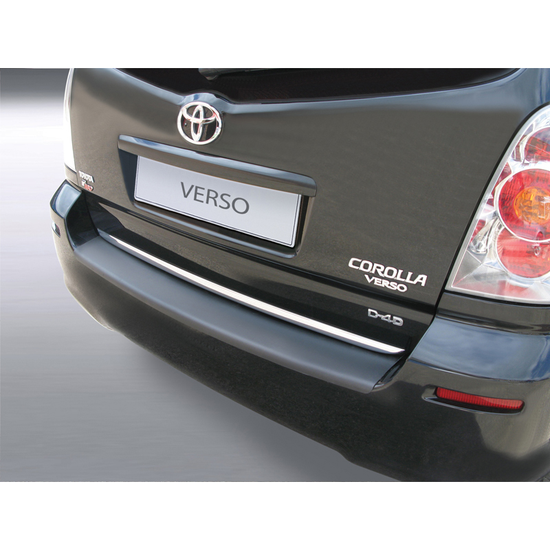 ABS Achterbumper beschermlijst  Toyota Corolla Verso 5 deurs 2004-2009 Zwart