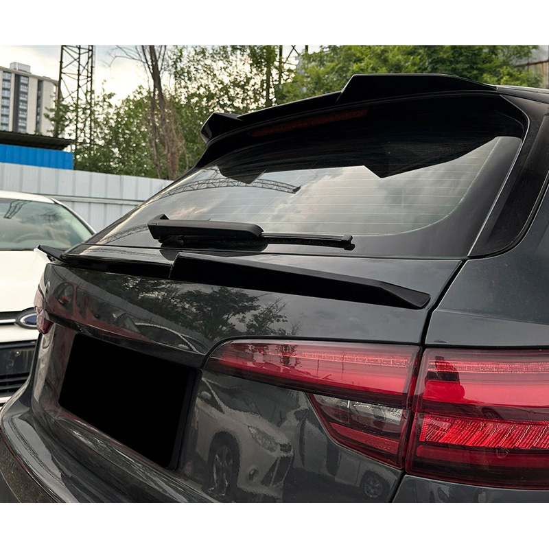 Onderste achterspoiler  Audi A4 (B9) Avant Facelift 2019-2024 (ABS Glanzend zwart)