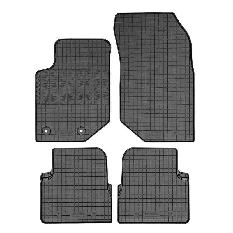 Rubber matten  Jeep Avenger (benzine) 2023- (4-delig + montagesysteem)
