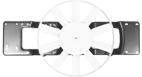 Radiator FAN CLIO 90-98 300mm met OVAL STECKER met 2 PIN