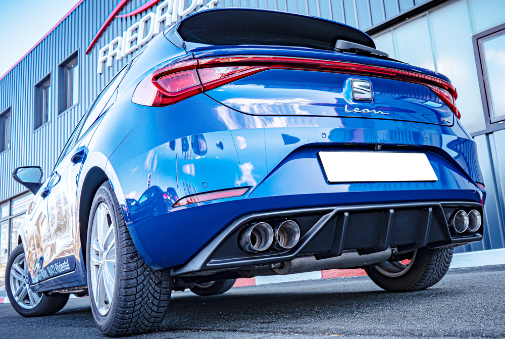 Friedrich Uitlaat Seat Leon KL voor Rieger Diffuser