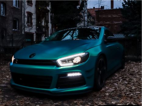 Koplampen VW Scirocco lll 08-14 DRL Dynamic LED Zwart