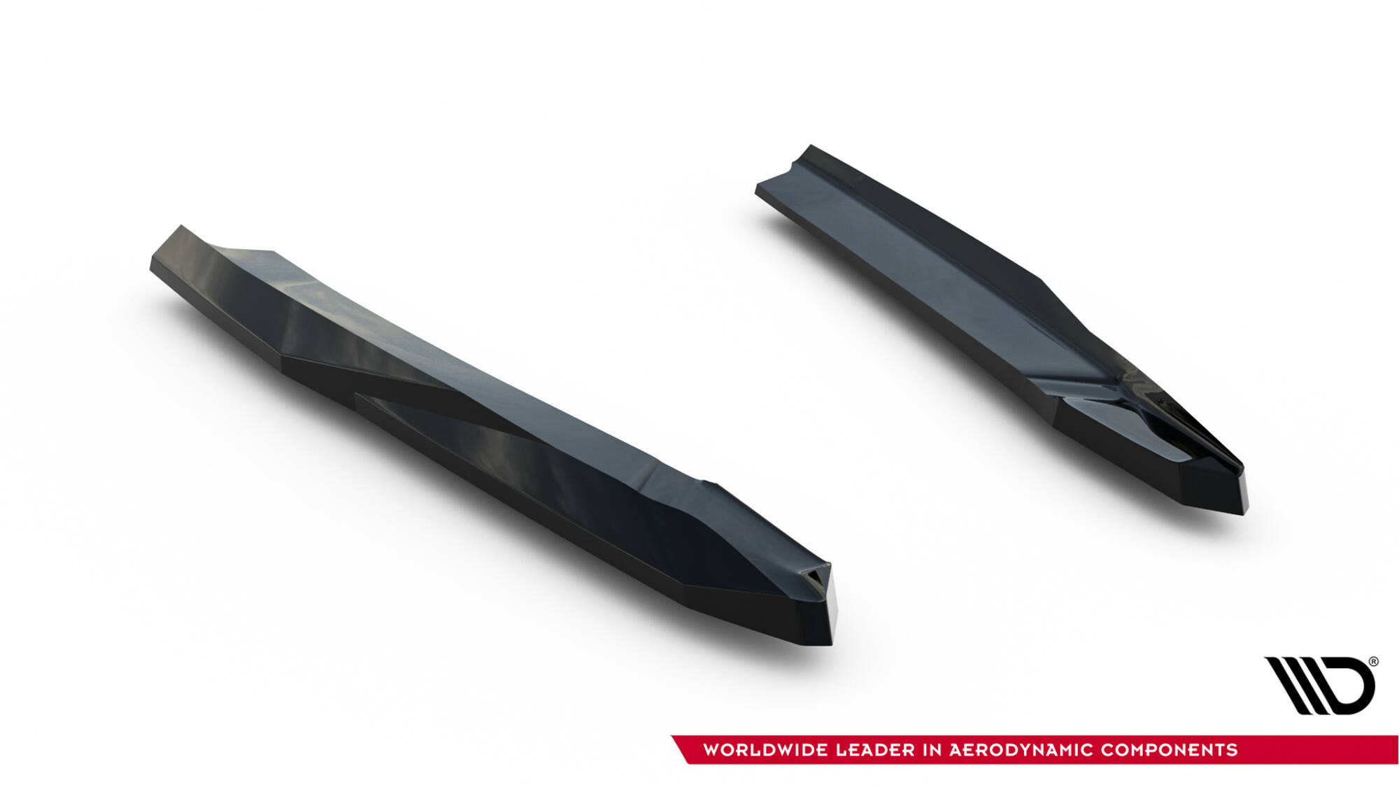Achterzij Spoilers V.3 Skoda Octavia RS Liftback MK4 / MK4 Facelift Maxton Glanzend zwart