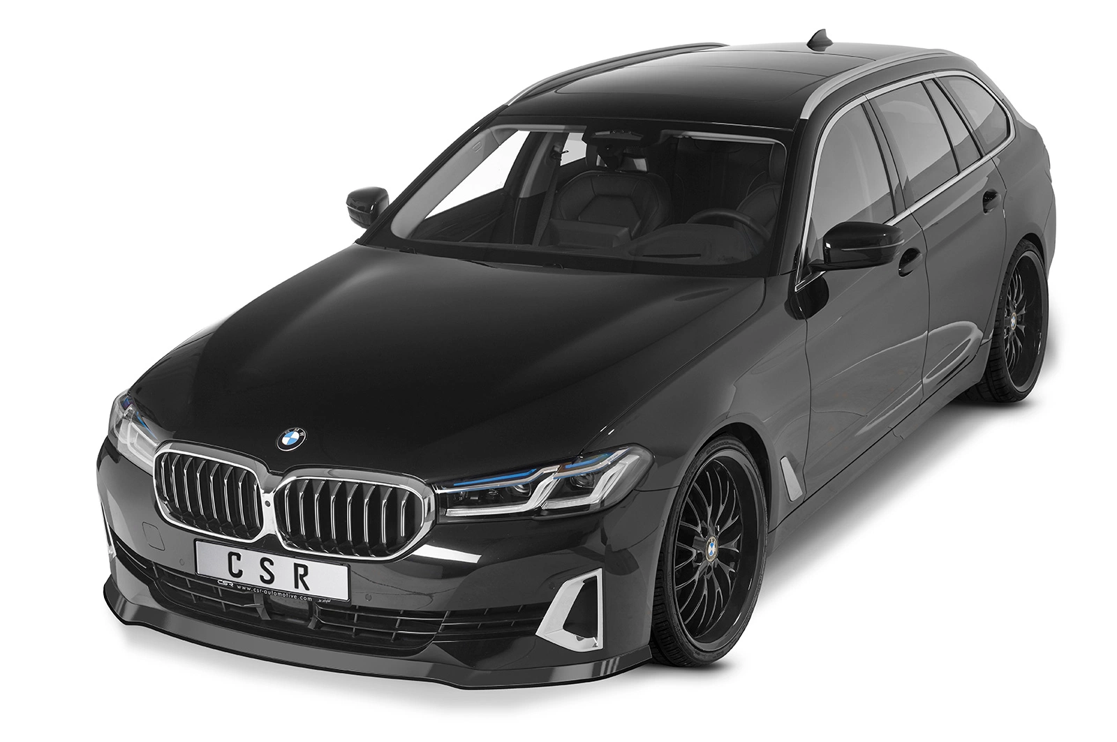 Voorspoiler BMW 5er (G30/G31) LCI Glans Zwart – CSR Automotive