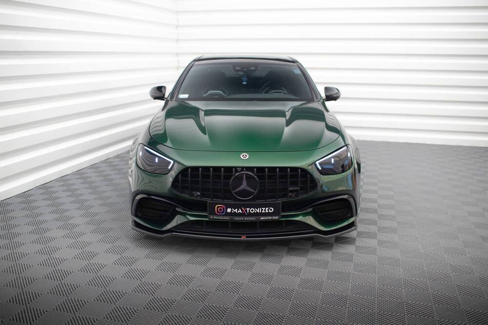 Voorspoiler V.1 Mercedes AMG E63 W213 FL Glans Zwart