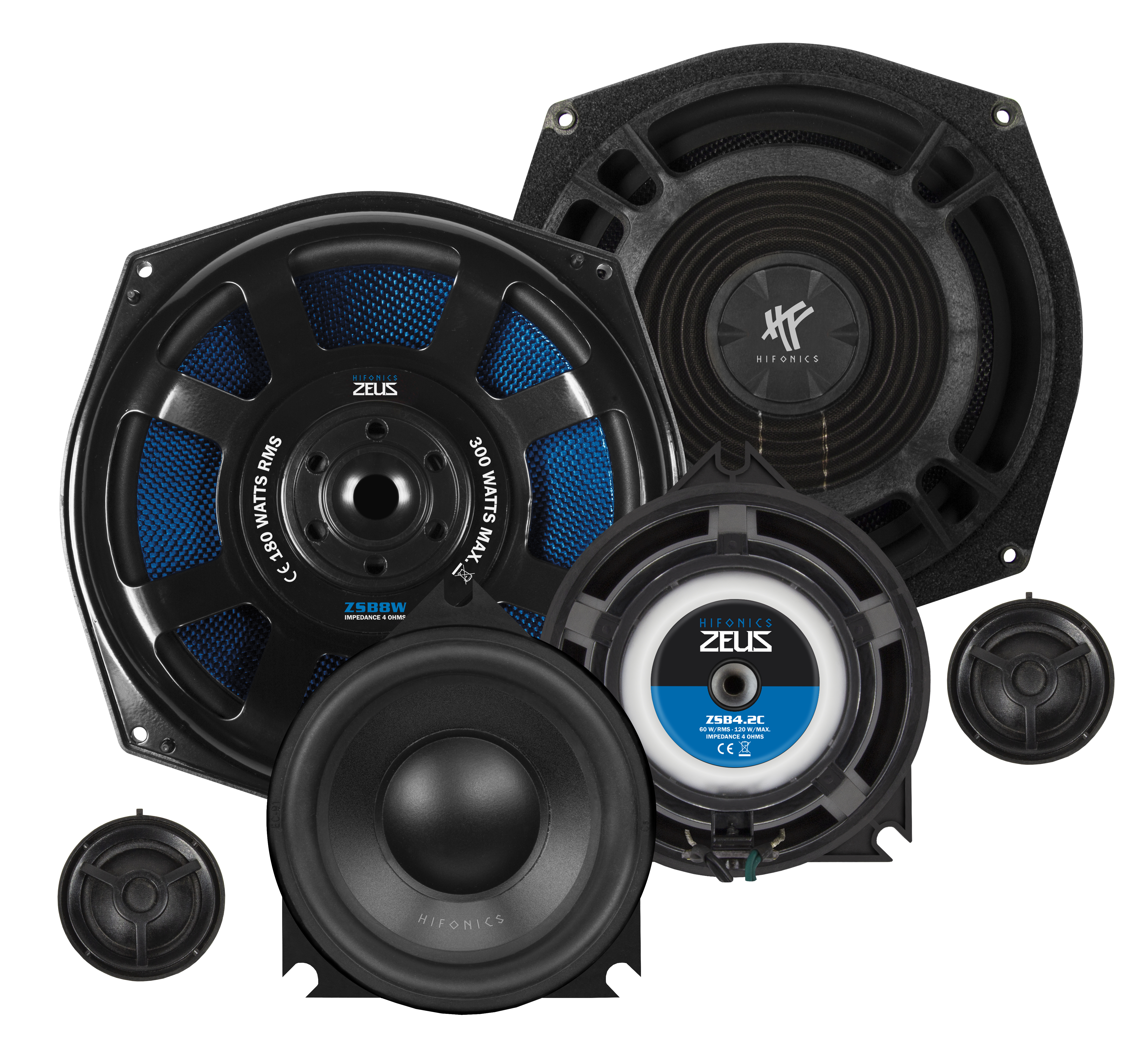 Hifonics ZEUS ZSB8.3C 3-weg 20/10cm compo luidspreker