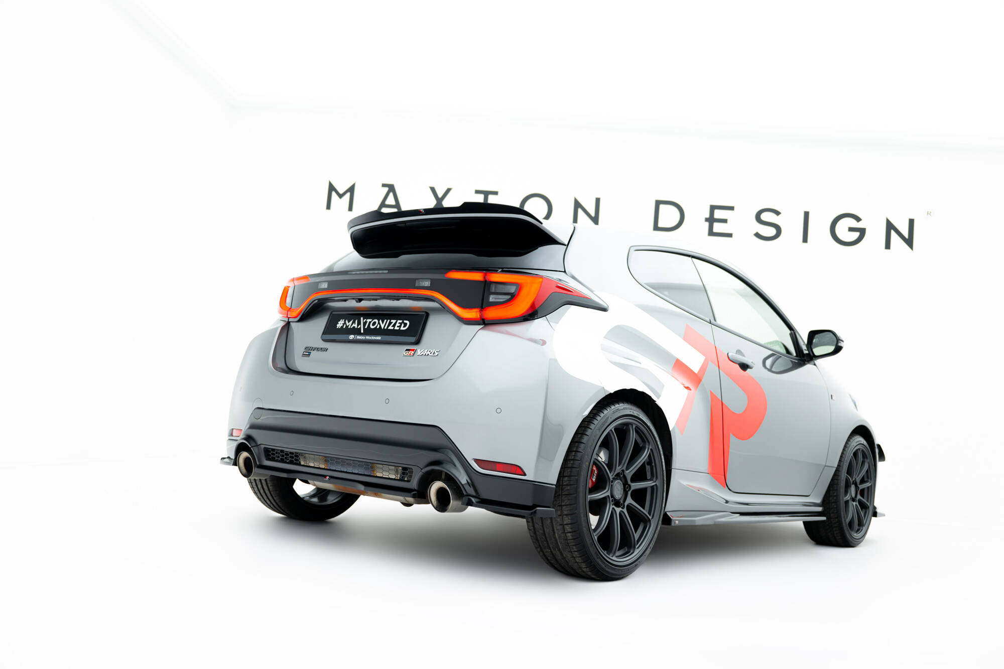 Achter Diffuser Toyota GR Yaris MK4 Facelift Maxton Glanzend zwart