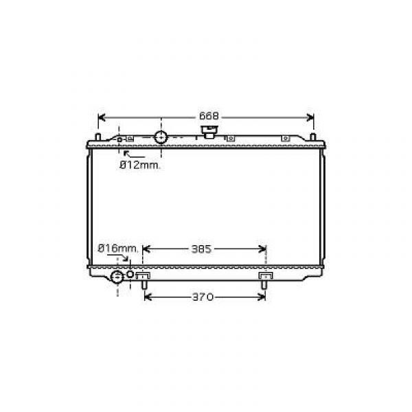 Radiator PRIMERA DCI 03->> 360x690x27 M:+/-AC 1870 CCM 88KW