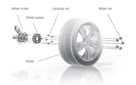 Pro Spacers Chrysler PT Cruiser 06.00-.. 5x100 16mm Eibach