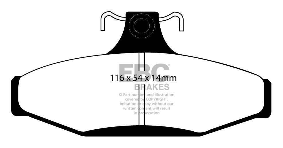 EBC Brakes HOLDEN (Aust/NZ) Commodore (VP) 5.0 91-93 Remblokken