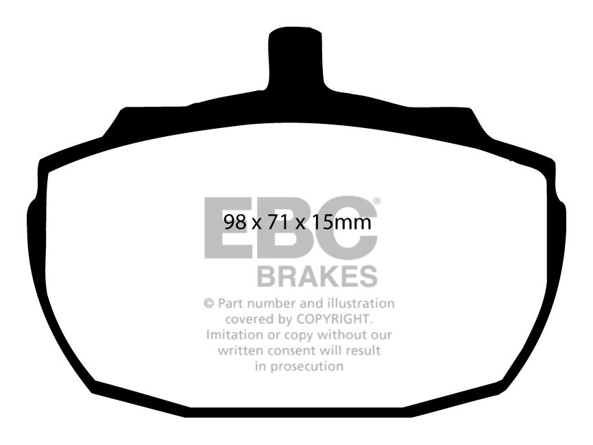 EBC Brakes TVR 450 4.4 86-90 Remblokken voorzijde