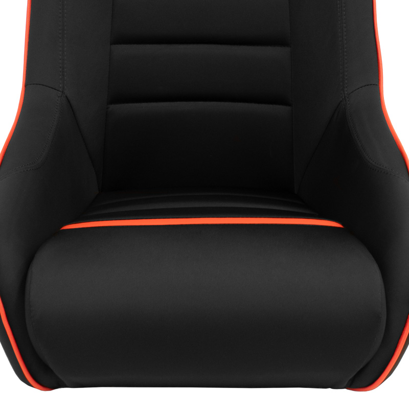 Sportstoel 'Classic RS' - Zwart/Rood - Vaste rugleuning + Geïntegreerde hoofdsteun - incl. sledes