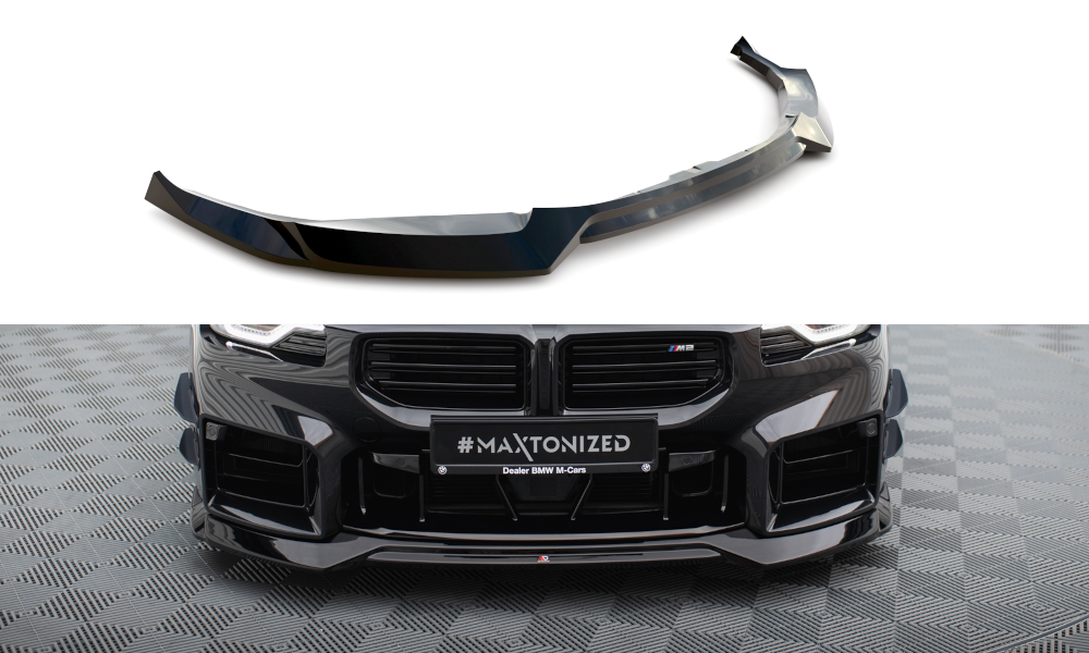 Voorspoiler V.1 BMW M2 G87 Maxton Glans Zwart