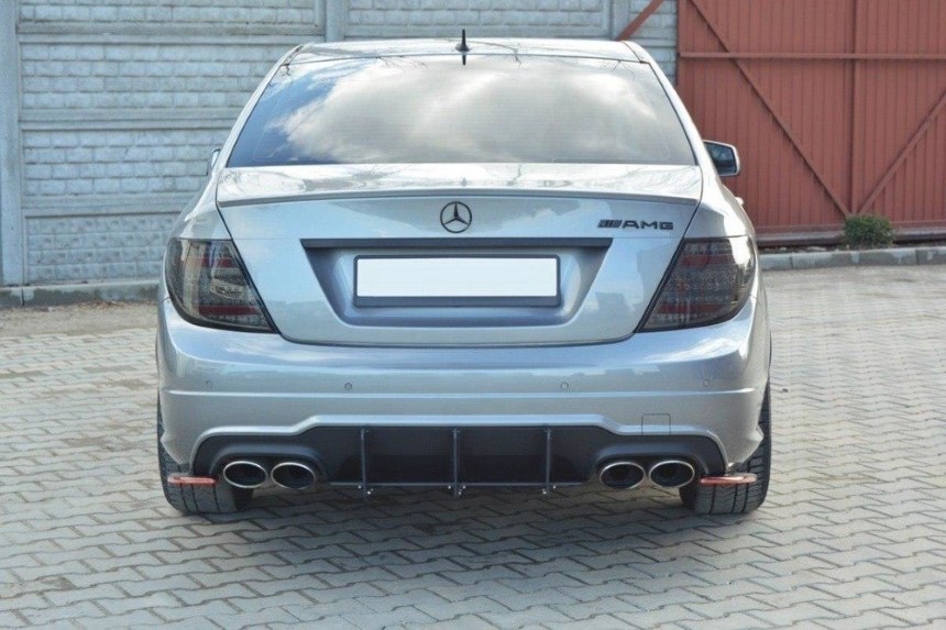 Diffuser & Achter zijskirts Mercedes C W204 AMG-Line Maxton Design