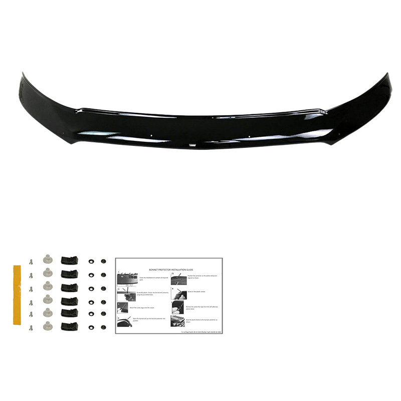 Motorkapbeschermer (steenslagcover)  Mercedes Sprinter W907 2018- - Glanzend zwart