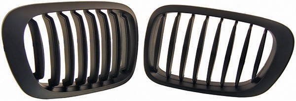 Grill Nieren BMW E46 coupe/cabrio 99-03 Mat Zwart
