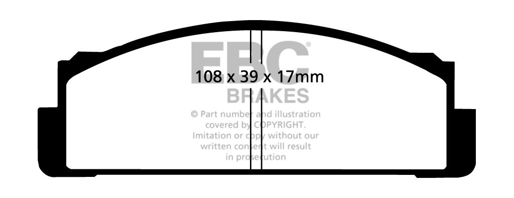 EBC Brakes FSO Caro 1.9 D 94-95 Remblokken voorzijde