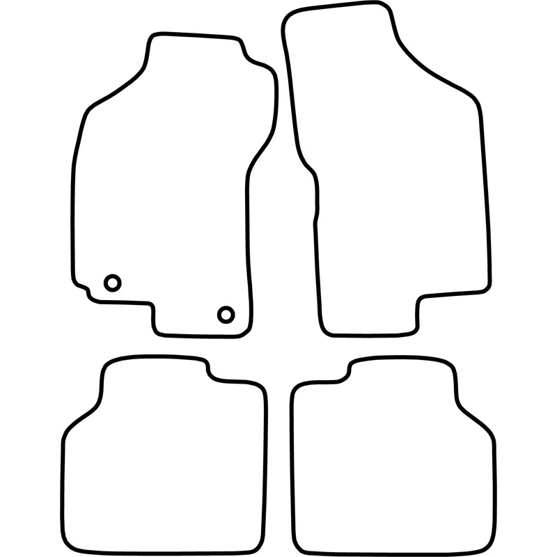 Automatten Velours  Fiat Brava/Bravo/Marea 2000-2007