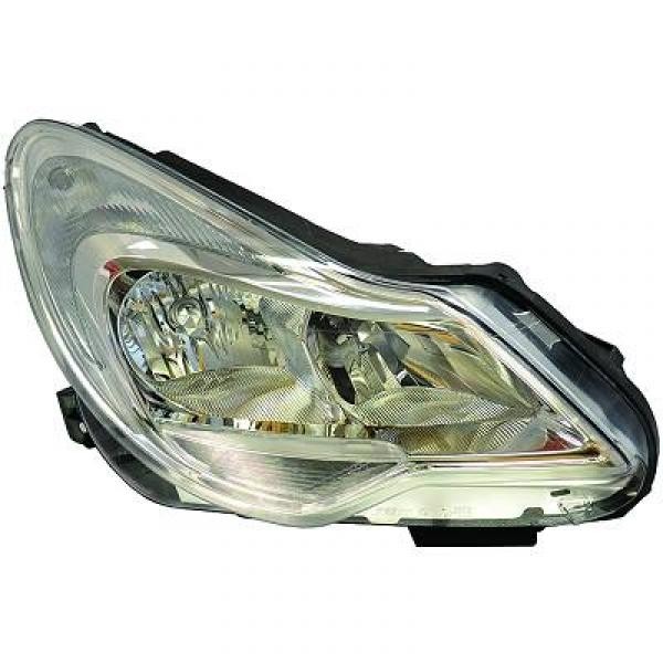 Koplamp links CORSA D, 11->> met TAGFAHRL. VALEO H7/H1;MET MOTOR