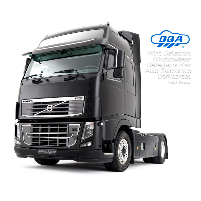 DGA Zijwindschermen  DAF XF, XG, XG+, XD 2022- (2-delig)