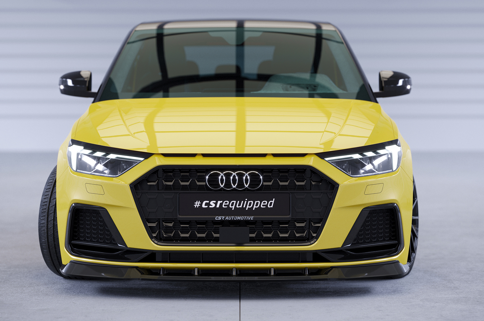 Voorspoiler Audi A1 (Type GB) CSR mat zwart