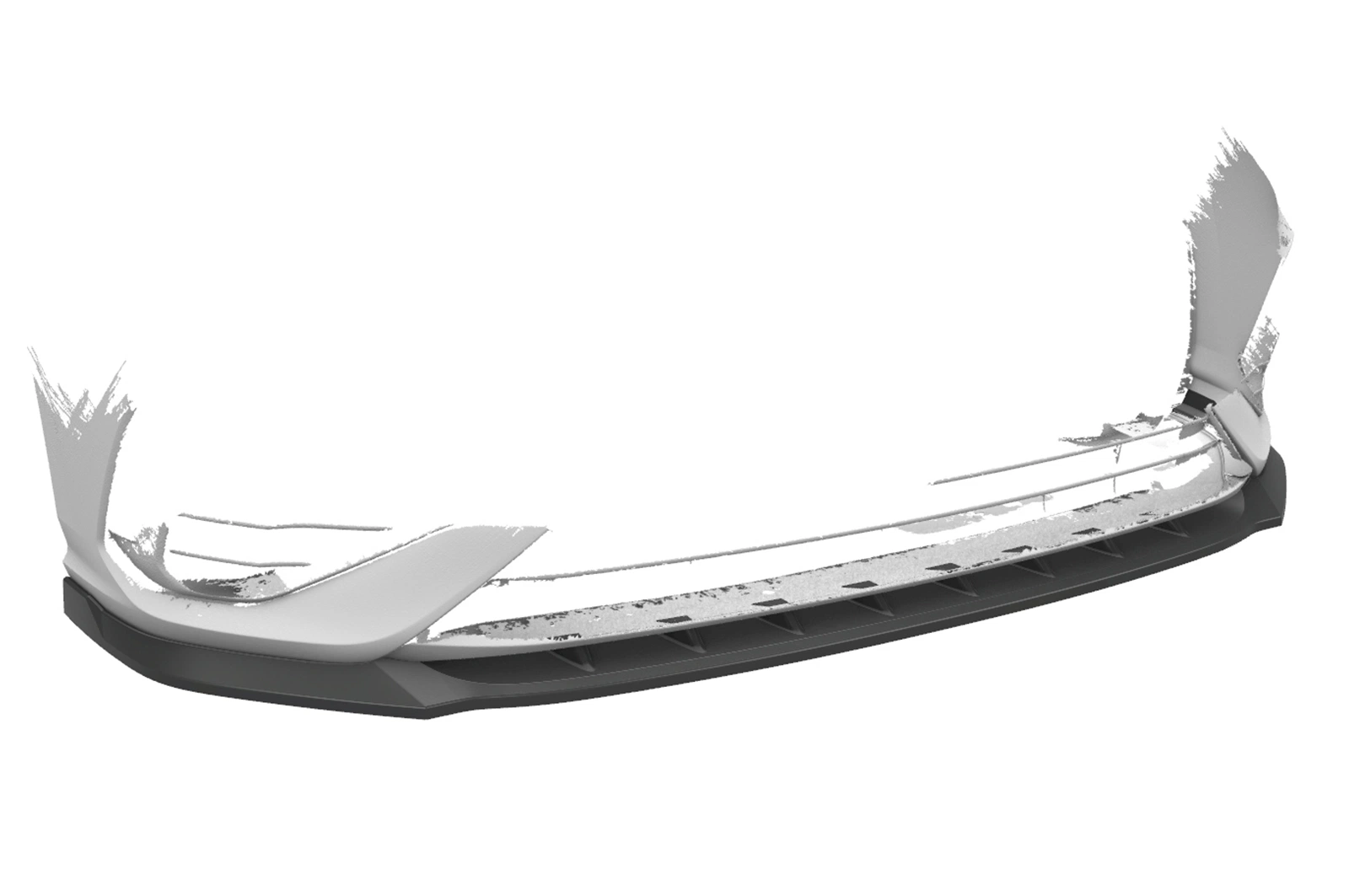 Voorspoiler VW Golf 8 (CD) R glans zwart