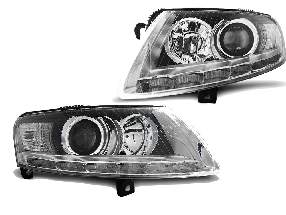 Koplampen Audi A6 4F DRL Facelift 04-08 Xenon