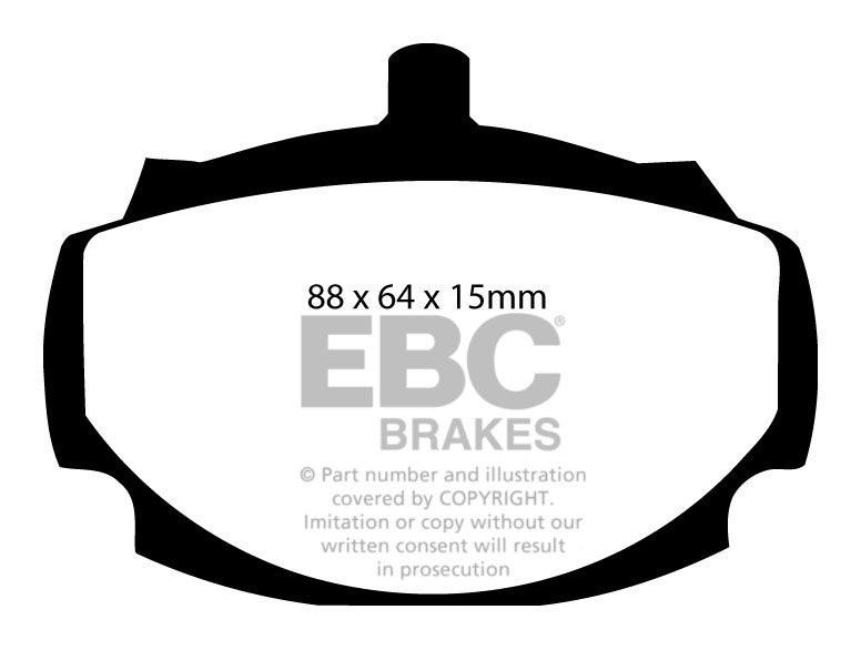 EBC Brakes VW BEDRIJFSWAGEN LT 45 2005-2006 Remblokken voorzijde