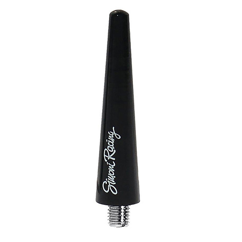 Simoni Racing Aluminium Antenne Short - Zwart - Lengte 6cm
