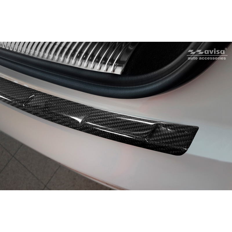 Echt 3D Carbon Achterbumperprotector  Audi Q5 (FY) 2017-2020 & FL 2020-