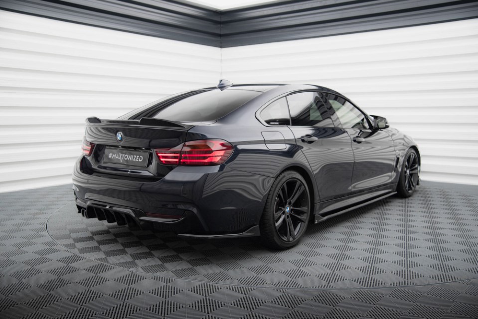 Achter Zij Splitter BMW 4 Serie F36 M-Pack Glanzend Zwart
