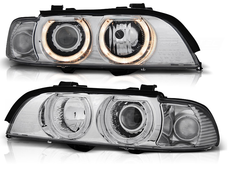 Koplampen BMW E39 Angel Eyes voor xenon