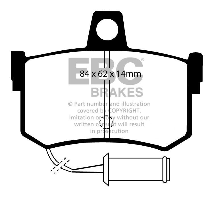 EBC Brakes MG TF 1.8 (135) (240mm Discs) 2002-2005 Remblokken ac