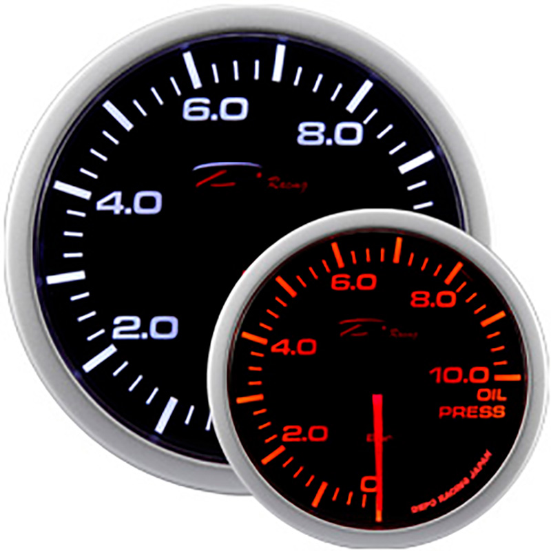 Depo Racing WA-Series Instrument - Oliedruk 0,0>10,0 bar - 52mm