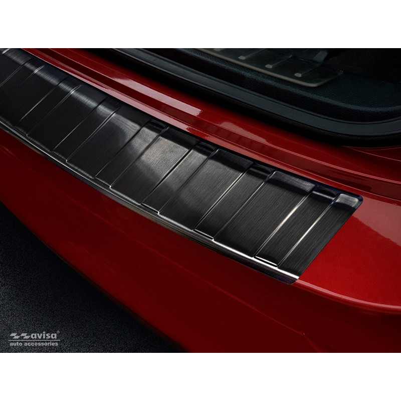 Zwart RVS Achterbumperprotector  BMW X6 (E71) 2009-2014