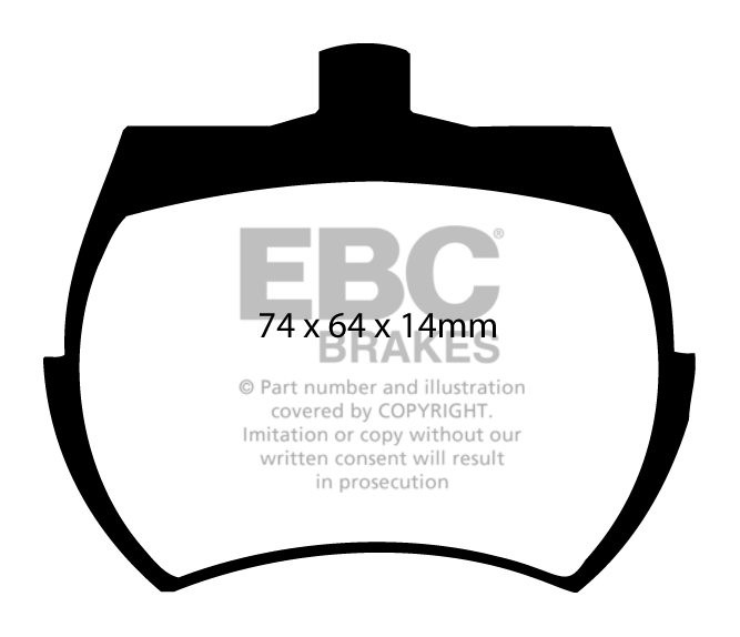 EBC Brakes NISSAN 180SX 1.8 Turbo 90-91 Remblokken voorzijde
