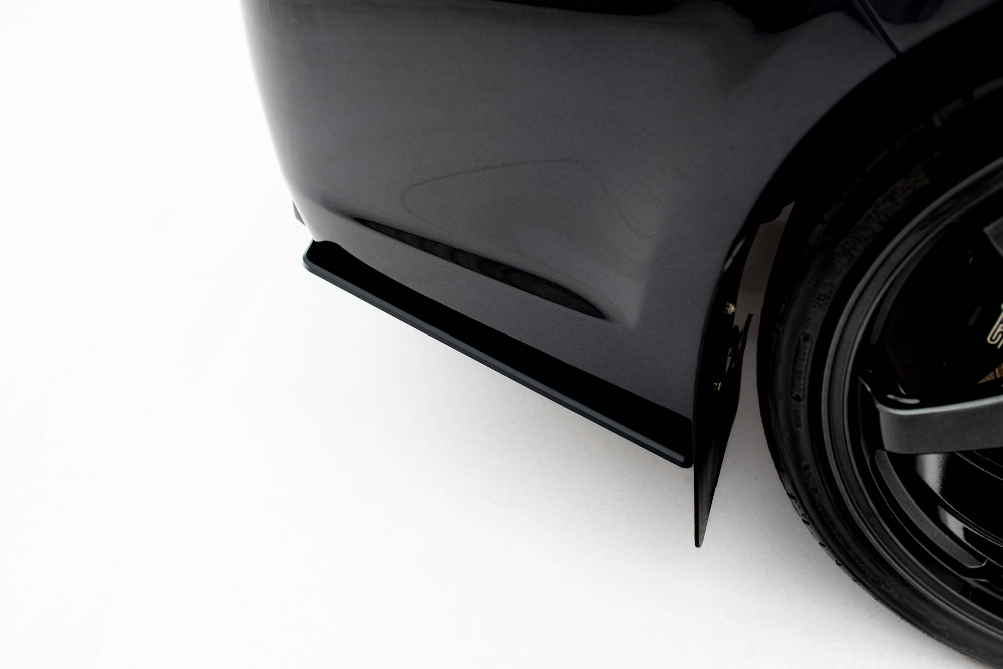 Street Pro Achterzij Spoilers Subaru Impreza WRX STI MK3 Facelift Maxton Glanzend zwart