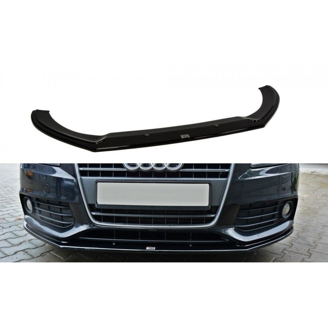 Voorspoiler Audi A4 B8 Carbon Look