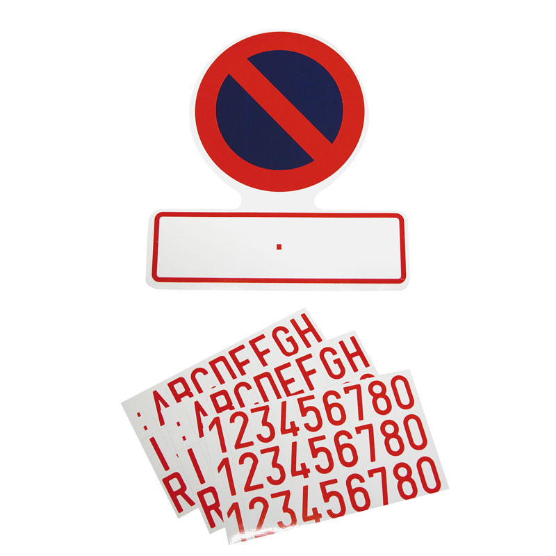 Carpoint Sticker Verboden parkeren met Kentekenplaat