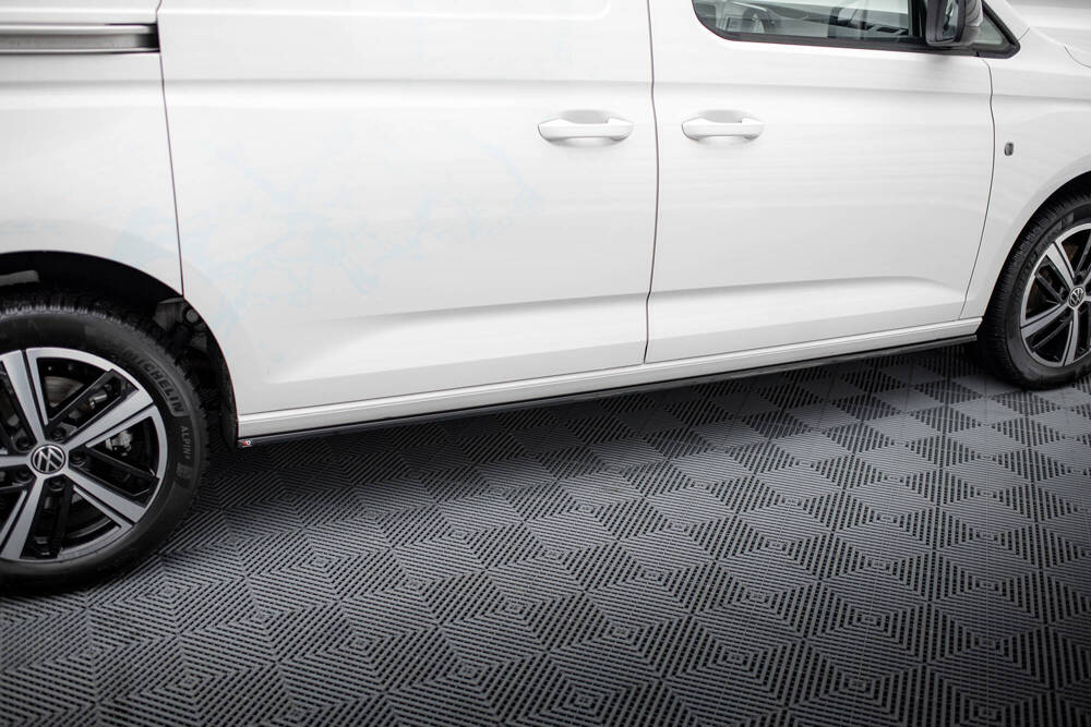 Zijskirts VW Caddy MK5 Maxton Glans Zwart