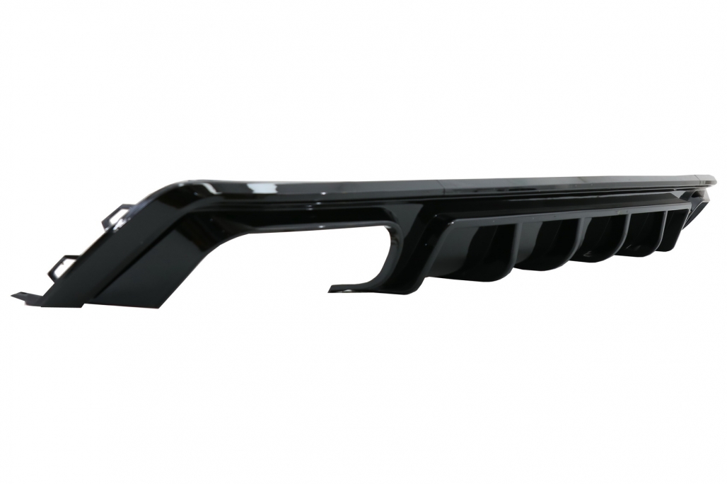 Diffusor Audi A6 S-Line C8 Zwart incl. sierstukken Zwart