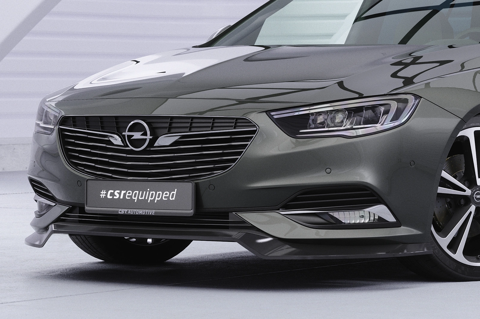 Voorspoiler Opel Insignia B glans zwart