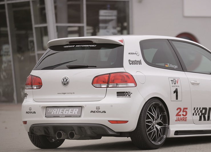 Diffuser Volkswagen Golf 6 Rieger Carbon Look