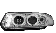 Koplampen Rover 200 Angel Eyes chroom