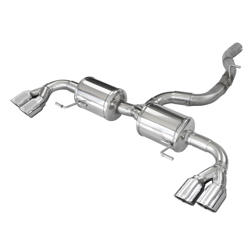 100% RVS Dubbele Sportuitlaat  Audi A1 (8X) S1 2.0 TFSI 231pk Quattro Sportback 2014- 2x80mm X-Race
